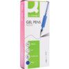 Gel Pen, Blue, Non-Retractable, Fine, 0.5mm Line Width, Non-Refillable, 10 Pack thumbnail-2