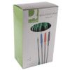 Ballpoint Pen, Green, Non-Retractable, Medium, 0.7mm Line Width, Non-Refillable, 50 Pack thumbnail-1