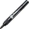 Permanent Marker, Black, Medium Tip Size, Chisel Nib, Pack of 12 thumbnail-0