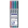 316 Lumocolor, OHP Marker Pen, Assorted, Fine, Bullet, Non-Retractable, 4 Pack thumbnail-1