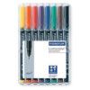 318 Lumocolor, OHP Marker Pen, Assorted, Fine, Bullet, Non-Retractable, 8 Pack thumbnail-0