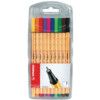 Point 88, Fineliner Pen, Assorted, Non-Retractable, Fine, 0.4mm Line Width, Non-Refillable, 10 Pack thumbnail-0