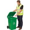 LWB80Y Green Wheelie Bin - 80 Litre thumbnail-2