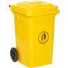 LWB80Y Yellow Wheelie Bin - 80 Litre thumbnail-0