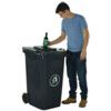 LWB24BHY Bottle Hole Grey Wheelie Bin - 240 Litre thumbnail-0