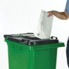 LWB24LSY Letter Slot Green Wheelie Bin - 240 Litre thumbnail-0