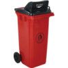 LWB24PFY Push Flap Red Wheelie Bin - 240 Litre thumbnail-0