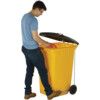 LWB12SPY Side Pedal Yellow Wheelie Bin - 120 Litre thumbnail-0