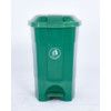 70 Litre Wheeled Pedal Bin - LWB70Y - Green thumbnail-2