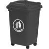 50 Litre Bin With Feet - LFB50Z- Dark Grey thumbnail-0