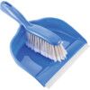 Dustpan & Brush Set, Soft Bristles, Blue thumbnail-0