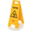 Double Sided Floor Sign Yellow "Caution Wet Floor" thumbnail-0