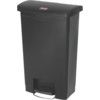 Rubbermaid 50Lt Front Step On Bin - Black thumbnail-0