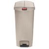 Rubbermaid End Step On 68Lt Beige Bin thumbnail-0