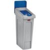 Slim Jim Recycling Station Closed Lid Blue thumbnail-0