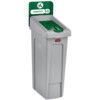 Slim Jim Recycling Station Closed Lid Green thumbnail-0