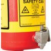 TYPE I POLY SAFETY CANS WITH SELF CLOSE FAUCET 4.0L RED thumbnail-2