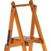 5-Tread, Folding Step Ladder, 1.14m, Timber, Brown thumbnail-1