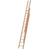 3-7.7m, Timber, Triple Section Extension Ladder,  BS 1129 Class 1 thumbnail-2