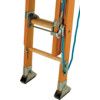 6-11m, Timber, Double Section Extension Ladder,  BS 1129 Class 1,  Rope Operated thumbnail-0