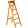 6 x Treads, Timber Painter Step Ladder, 1.47m thumbnail-0