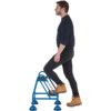 Step Stool, 630mm, Steel, Blue thumbnail-4