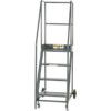 Platform Step Ladder, 3-Tread, 0.75m Height, Grey thumbnail-2