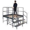 4 (2x2 corner)x500Hmm, Steel Work Platform, 1 Tread, 6 Guards thumbnail-1