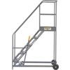 9-Tread,  Platform Step Ladder, 2.25m, Grey thumbnail-2