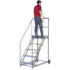 8-Tread,  Platform Step Ladder, 2m, Grey thumbnail-4