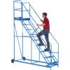 9-Tread,  Platform Step Ladder, 2.25m, Blue thumbnail-0