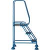 Ladder Work Platform, 3-Tread, 0.77m Height, Blue thumbnail-1