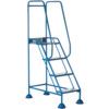 Ladder Work Platform, 4-Tread, 1.03m Height, Blue thumbnail-0