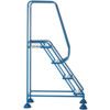 Ladder Work Platform, 4-Tread, 1.03m Height, Blue thumbnail-1