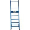 5-Wide Tread,  Step Platform, 1.16m, Spring-Loaded Castors, Anti-Slip, Handrail, Blue thumbnail-2