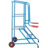 2-Wide Tread,  Step Platform, 0.4m, Anti-slip, Knuckle Gripped Handles, Blue thumbnail-2