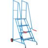 4-Wide Tread,  Step Platform, 0.4m, Anti-slip, Knuckle Gripped Handles, Blue thumbnail-0