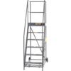 Warehouse Ladder, 9-Tread, 2.25m Height, Grey thumbnail-1