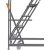 6-Wide Tread,  Warehouse Ladder, 1.5m, Non-Slip, Handrails, Mobile Grey thumbnail-4