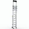 9-Tread, Folding Ladder Working Platform, 2.38m, Aluminium, Non-Slip, Guardgate, Mobile thumbnail-2