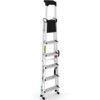 Aluminium Ladder, 6-Tread, 1.452m Open Height, Aluminium thumbnail-1