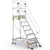 7-Wide Tread,  Step Platform, 0.75m, Non-Slip, Guardgate, Handrail, Mobile thumbnail-0