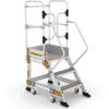 3-Wide Tread,  Step Platform, 0.75m, Non-Slip, Weight-reactive castors thumbnail-0