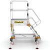 4-Wide Tread, Platform Steps, 1m, Adjustable Stabilisers, Non-Slip, Guard gate thumbnail-1