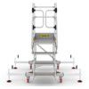 4-Wide Tread, Platform Steps, 1m, Adjustable Stabilisers, Non-Slip, Guard gate thumbnail-2