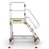 5-Wide Tread, Platform Steps, 1.25m, Adjustable Stabilisers, Non-Slip, Guard gate thumbnail-1