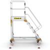 6-Wide Tread, Platform Steps, 1.5m, Adjustable Stabilisers, Non-Slip, Guard gate thumbnail-1