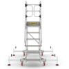 6-Wide Tread, Platform Steps, 1.5m, Adjustable Stabilisers, Non-Slip, Guard gate thumbnail-2