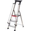 Aluminium Ladder, 3-Tread, 1.244m Open Height, Aluminium thumbnail-0