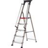 Aluminium Ladder, 5-Tread, 1.677m Open Height, Aluminium thumbnail-0